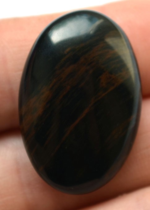 Кабошон из золотого обсидиана №6