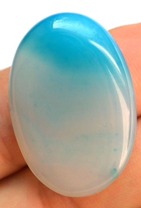 Кабошон из агата, 32x22х5 мм