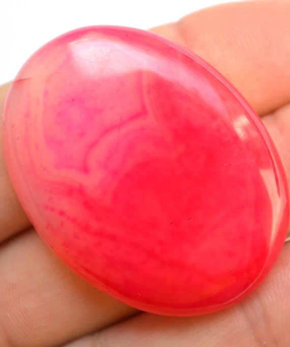 Кабошон из агата, 40x30х6 мм