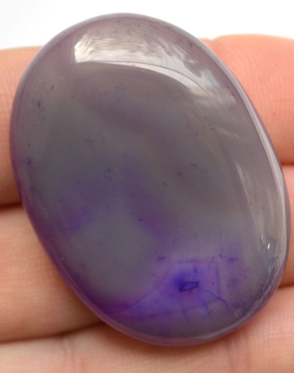 Кабошон из агата, 40x29х7 мм