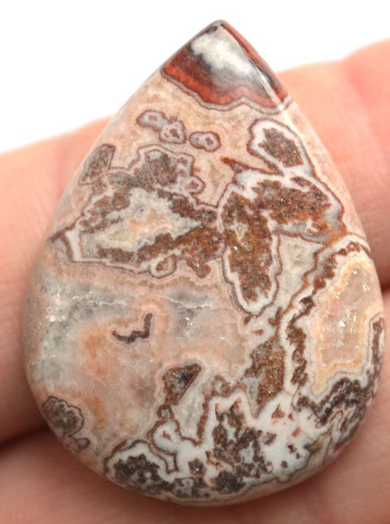 Кабошон из кружевного агата №9