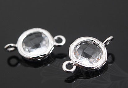 Коннектор Кристалл, родиевое покрытие, Ю.Корея