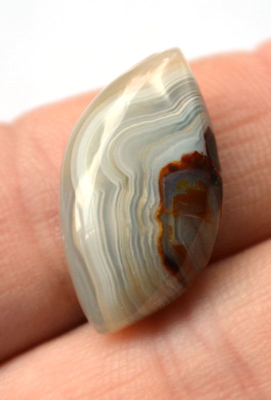 Кабошон из кружевного агата №3