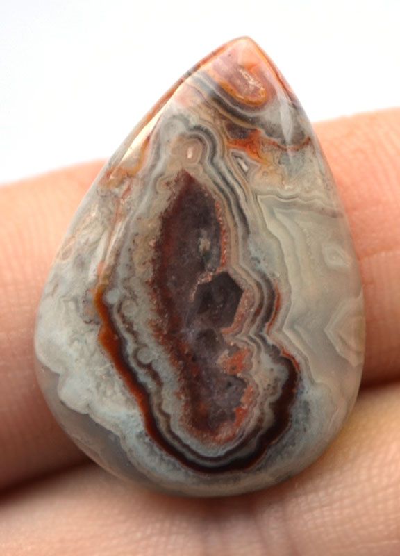 Кабошон из кружевного агата №23