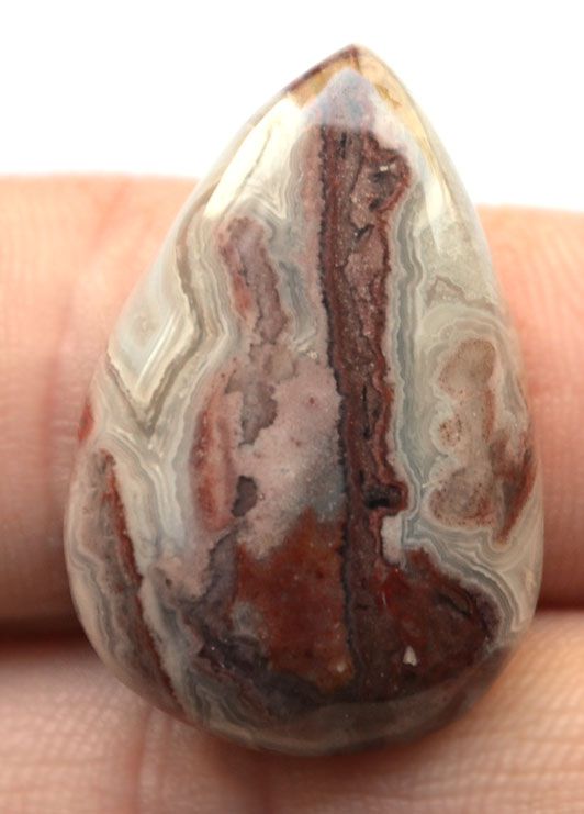 Кабошон из кружевного агата №24