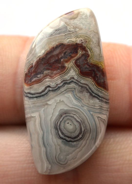 Кабошон из кружевного агата №26