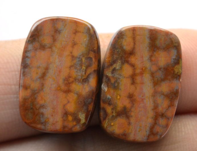 Пара кабошонов из яшмы №2