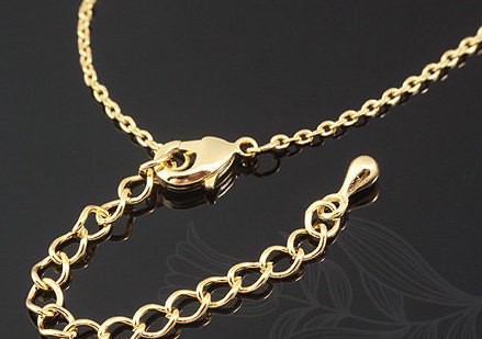 Цепочка якорная, позолота, Южная Корея