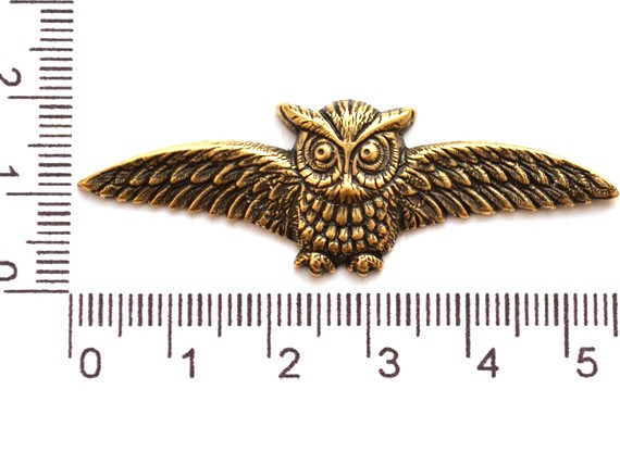Кабошон Совушка антик