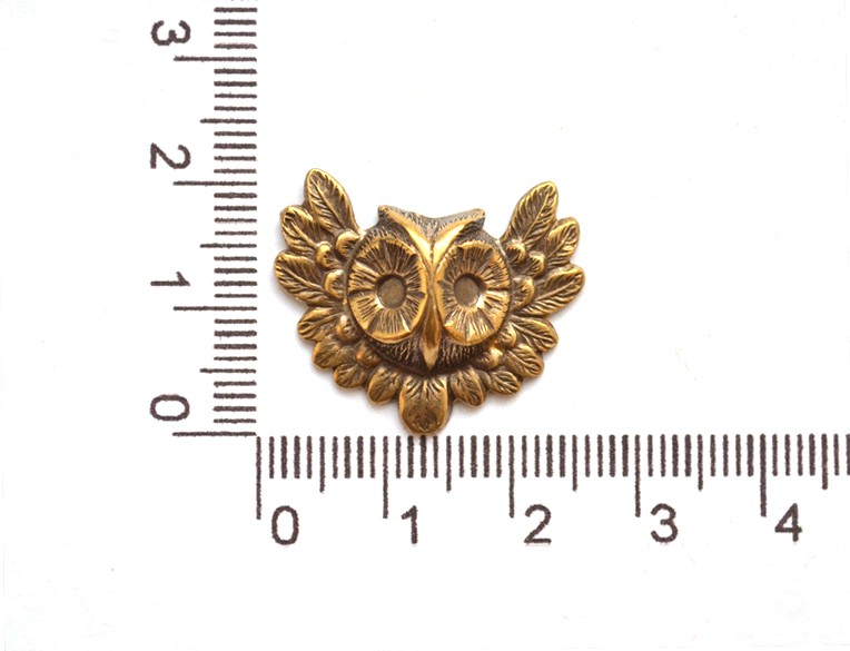 Кабошон-штамп Рычащий Лев антик