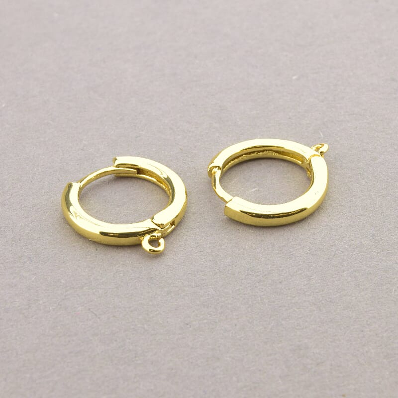 Швензы 13x13x2 мм (лимонная позолота 18К)